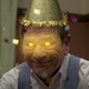 Tommy Lee Jones has glowing eyes in a canned coffee ad.